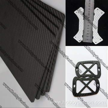 Custom quasi-isotropic high temperature carbon fiber plate